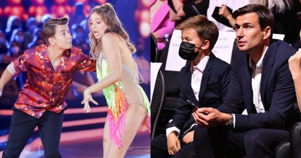 Oliwia Bieniuk zatańczyła z bratem, Szymonem! Tata i najmłodszy brat obserwowali występ z widowni! Jaś to cała mama?