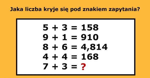 Z tą matematyczną zagadką radzą sobie tylko najbystrzejsi! Sprawdź, czy należysz do ich grona!