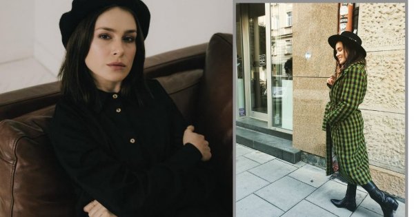 Anna Maria Sieklucka w dużym słomianym kapeluszu. Wygląda obłędnie!