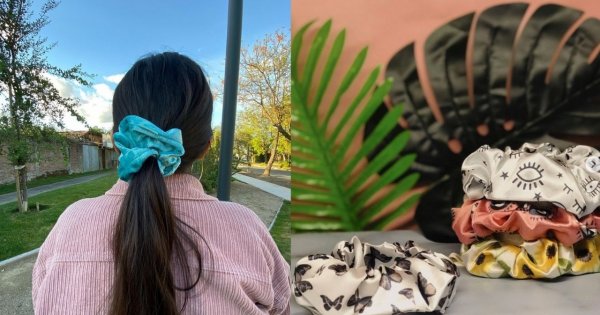 Gumka do włosów typu scrunchie! Idealna do jesiennych upięć!