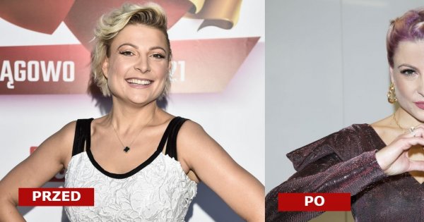 Magda Narożna w różowo-fioletowych włosach na pokazie mody! Internauci wylali na nią wiadro pomyj: Masakra! Teraz lepiej?