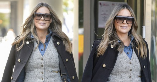 Małgorzata Rozenek w stylizacji innej niż zwykle! Jeansy i kamizelka to sztos, ale chodaki Gucci psują efekt. Znamy ceny i marki!