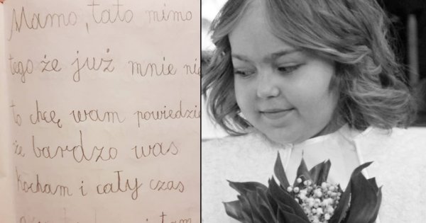 Rozdzierający serce list pożegnalny 8-letniej Małgosi... "Nie płaczcie za mną tylko cieszcie się życiem"