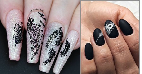 Feather manicure, czyli piórko na paznokciach. Jakie, jak zrobić?