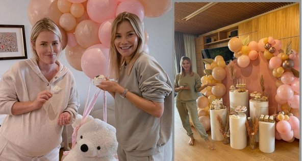 Baby shower Olgi Frycz. Na imprezie pojawiły się same gwiazdy, a tort WOW!