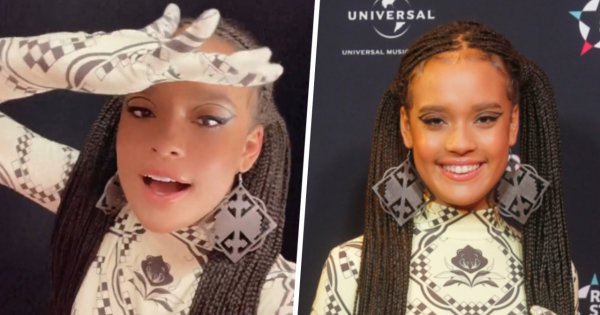 Sara Egwu-James w oryginalnej stylizacji i warkoczykach na gali "Rising Star"! Wygląda na 13 lat?