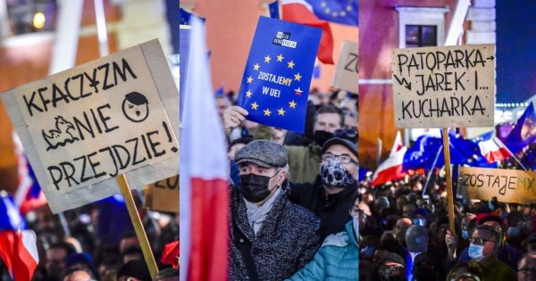 Protesty "My zostajeMY w EU": Tak wyglądał protest w Warszawie! Zdjęcia i najlepsze hasła