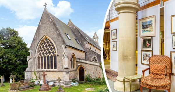 Przerobili zabytkowy kościół na DOM i wystawili go na sprzedaż! Wnętrze powala, ale cena również!