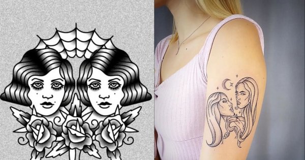 Tatuaż a znak zodiaku - idealne zdobienia dla zodiakalnych Bliźniąt!