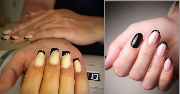 Czarny french elegancja i szyk. Sprawdź, jaki manicure jest modny!