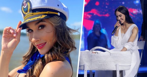 Ida Nowakowska z synkiem na koncercie "Bo w rodzinie siła"! Młoda mama olśniła w białej sukni do ziemi!