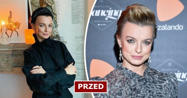 Katarzyna Sokołowska w long bobie z grzywką i bordowej sukni na ślubie Lary Gessler! Pasuje jej nowa fryzura?