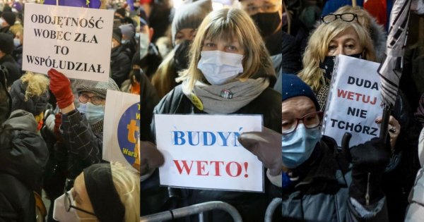 Protest przeciwko "Lex TVN" pod Pałacem Prezydenckim! Zobacz najlepsze hasła z transparentów!