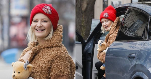 Małgorzata Kożuchowska w stylizacji na "dziewczynę z sąsiedztwa" w "Dzień dobry TVN". Ale to cena jej porsche zwala z nóg!