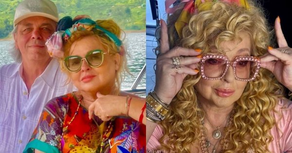 Magda Gessler w sukience do kolan z dekoltem: "Pani Madziu, ale w tym wieku biustonosz jest już konieczny" - ktoś pisze