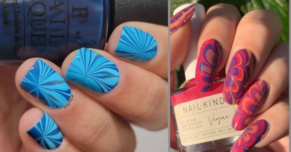 Przedstawiamy water marble - to piękny trend w stylizacji paznokci!