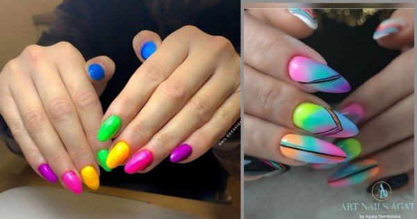 #neonowe paznokcie - oto najlepszy manicure!