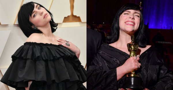 Oscary 2022: Tytuł najgorzej ubranej gwiazdy powędrował do Billie Eilish! "Sukienka jak pognieciony worek na śmieci"