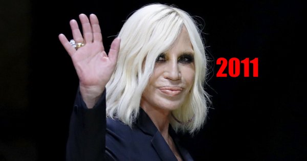 66-letnia Donatella Versace w lateksie z nową twarzą (?) na Oscarach. Czy ma jeszcze jakieś hamulce?