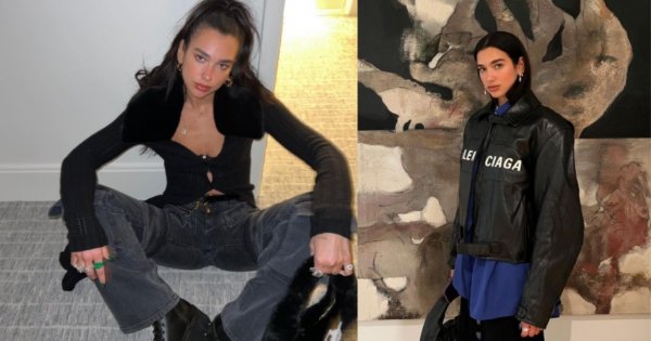 Dua Lipa postawiła na modną grzywkę i total denim look. Jak zwykle zachwyca stylem!