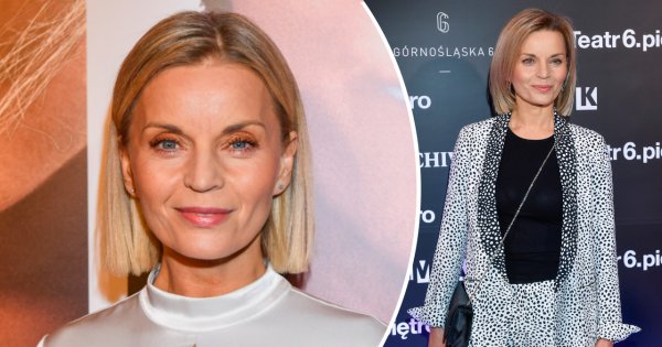 55-letnia Małgorzata Foremniak w białej sukience ze stójką na premierze filmu "Sonata". Udana stylizacja?