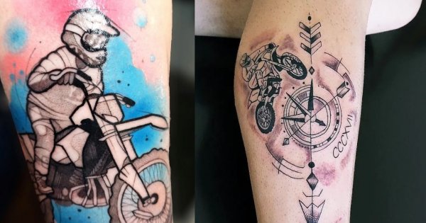 #Motocrosstattoo - idealne dla fanów ekstremalnej motoryzacji!