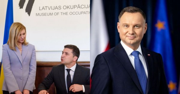 Wołodymir Zełenski rzucił żartem, który rozbawił wszystkich! Co wspólnego ma jego żona z Andrzejem Dudą?
