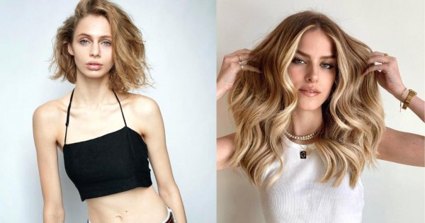 Ciemny blond na cięciu long bob, bob oraz na długich włosach - zobacz trendy na wiosnę 2022!