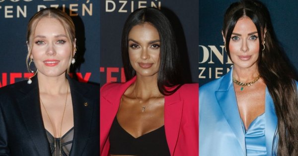 Premiera "365 dni: Ten dzień": Magdalena Lamparska, Klaudia El Dursi i Magdalena Pieczonka w modnych damskich garniturach. Która wyglądała najlepiej?
