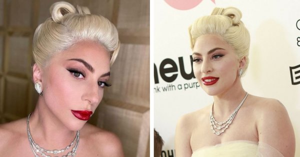 Lady Gaga w modnym białym manicure! Trochę jak paznokcie ślubne?