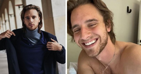 Półnagi Maciej Musiał kupuje hot-dogi w Nowym Jorku. "Ale muskuły!" - pisze fanka