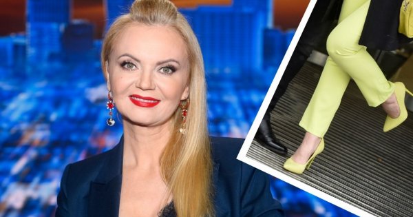 48-letnia Olga Borys w neonowym komplecie - taka stylizacja odejmuje jej lat!