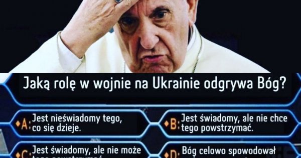 Internet grzmi po słowach papieża Franciszka na temat wojny w Ukrainie. Powstały memy