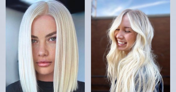 Platynowy blond - odwrócony bob, long bob, fale i nie tylko! Oto fryzjerskie trendy na wiosnę 2022