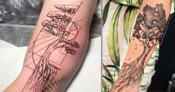 Treetattoo - tatuaż z motywem drzewa. Zobacz najlepsze stylizacje!