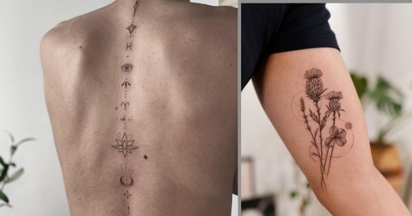#finelinetatto - tatuaż fineline. Poznaj ten piękny i kobiecy styl tatuowania! Zobacz najlepsze dziary 2022 roku! [DUŻO ZDJĘĆ]
