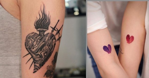 #hearttattoo - tatuaż serce. Zobacz niezwykłe projekty, modne w 2022 roku!