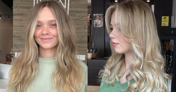 Beżowy blond na długich włosach oraz na fryzurze long bob. Zobacz, jak się go nosi wiosną 2022!