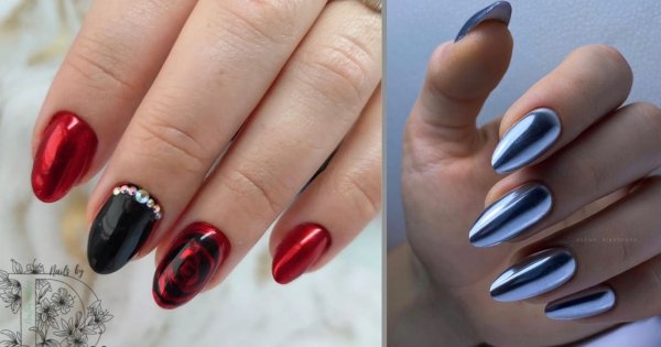 Efekt lustra na paznokciach - to piękny i elegancki trend! Zobacz najlepsze stylizacje!