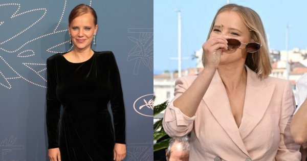 Joanna Kulig w drugiej stylizacji (damskim garniturze) na festiwalu w Cannes! Ale my patrzymy na fryzurę. Long bob to strzał w dziesiątkę!
