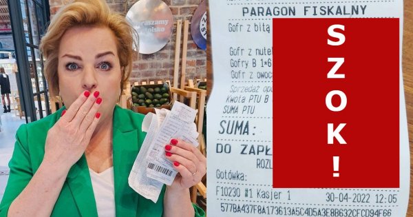 Katarzyna Bosacka pokazała "paragony zgrozy" z Majówki 2022! Szok, ile ktoś zapłacił za gofry i rybkę nad morzem!