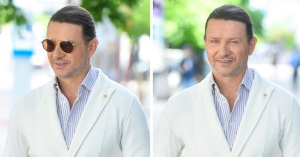 Radosław Majdan niczym włoski amant! W tym garniturze wygląda naprawdę stylowo...