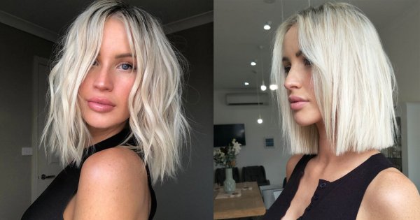Platynowy blond na najmodniejszych fryzurach sezonu! Odwrócony bob, straight bob oraz fale!