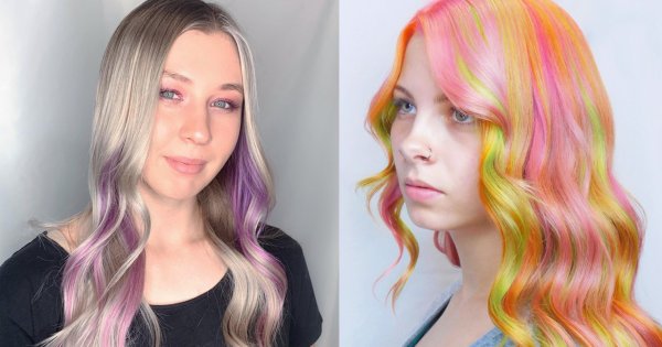 Pomysłowe koloryzacje - beżowy blond z pastelowym różem, syrenie włosy i nie tylko!