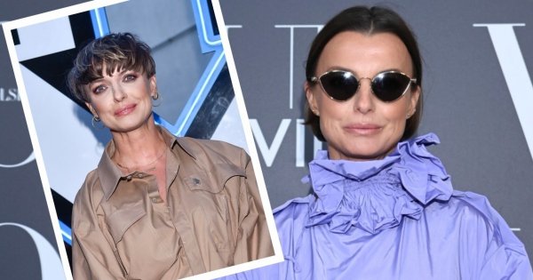 Ciężarna Kasia Sokołowska w oryginalnej sukience na imprezie Vogue'a. Dobry wybór dla kobiety w ciąży?