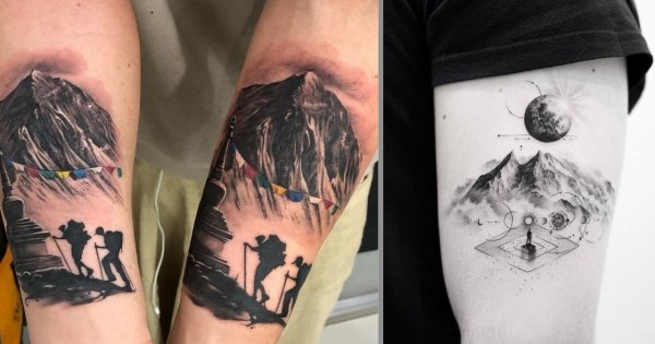 #mountaintattoo - tatuaż z motywem gór. Dlaczego warto go wykonać, nawet jeśli nie jesteś ich miłośniczką?