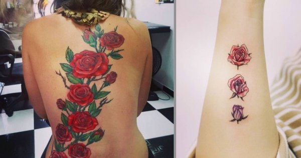#rosetattoo - tatuaż z motywem róży - zobacz najlepsze projekty!