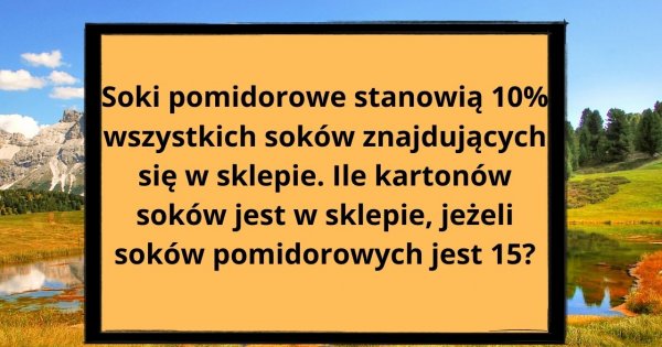 Zagadka matematyczna, którą rozwiążą dzieci w podstawówce, a niektórzy dorośli mają problem. Jaki jest wynik?
