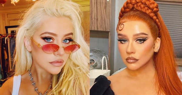 Christina Aguilera i jej makijaże. Graficzna kreska, ciemna konturówka i jej słynne cienkie brwi! Najciekawsze makijaże piosenkarki!