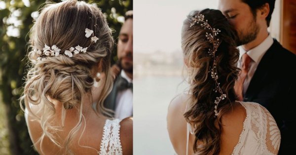 Ślubne fryzury w stylu boho - curly bob, eko tiara i wiele więcej! Najpiękniejsze propozycje na lato 2022!